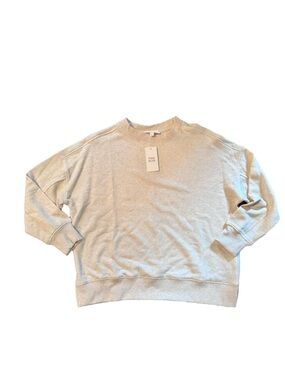 Pink Rose Neutral Oatmeal Crewneck Oversized Sweatshirt